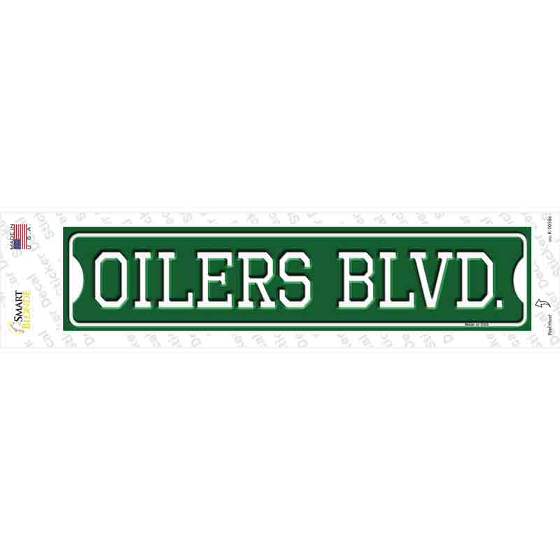 Oilers Blvd Novelty Narrow Sticker Decal