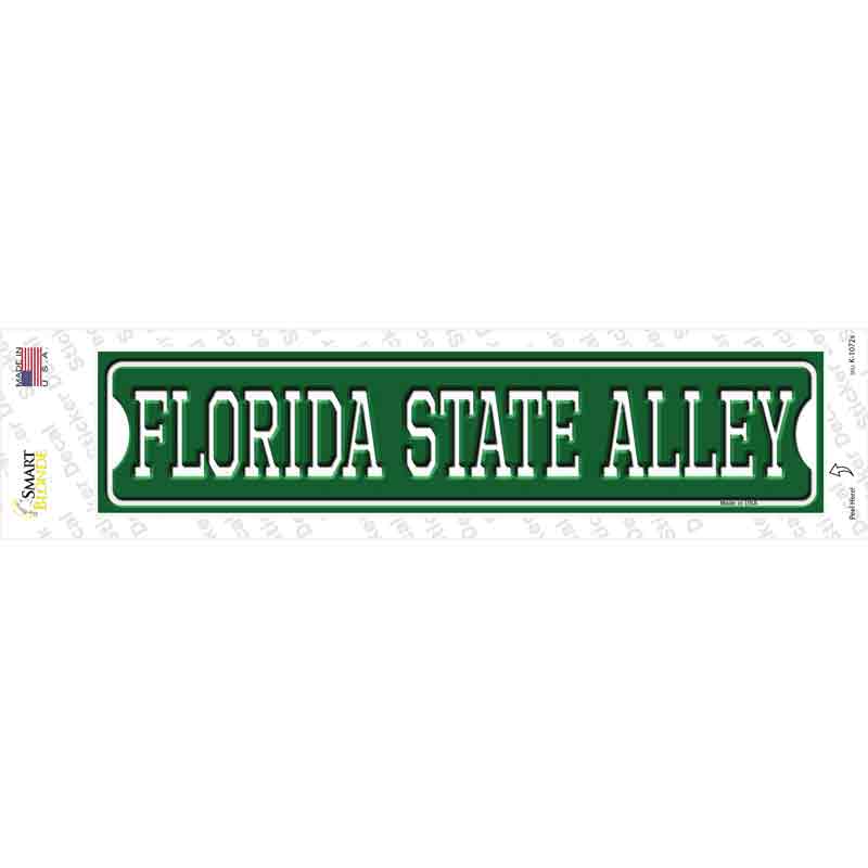 Florida State Alley Novelty Narrow Sticker Decal