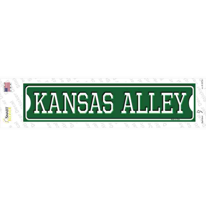 Kansas Alley Novelty Narrow Sticker Decal
