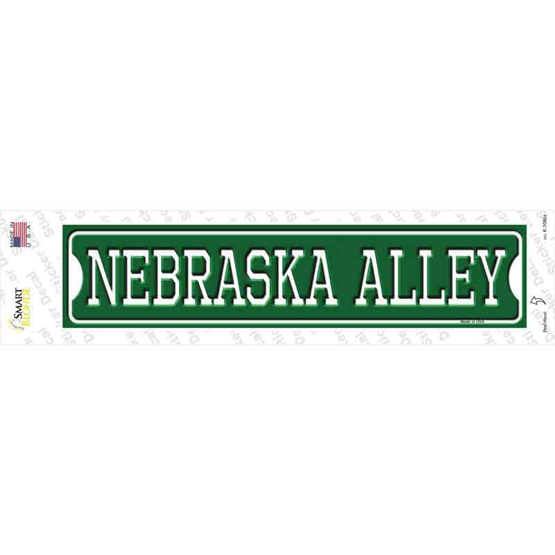 Nebraska Alley Novelty Narrow Sticker Decal