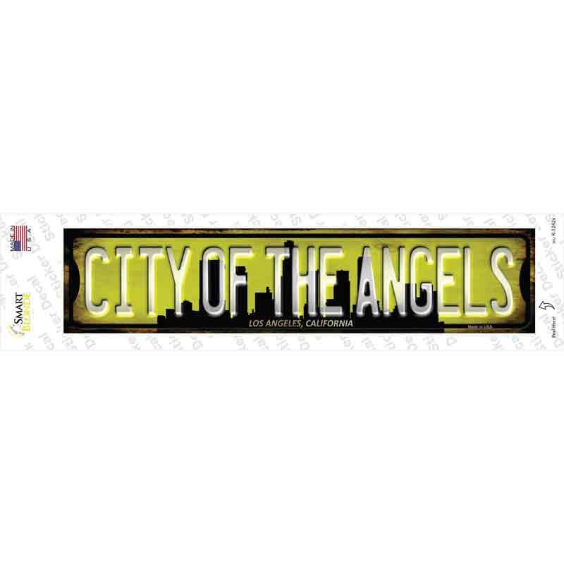 Los Angeles California City of Angels Novelty Narrow Sticker Decal