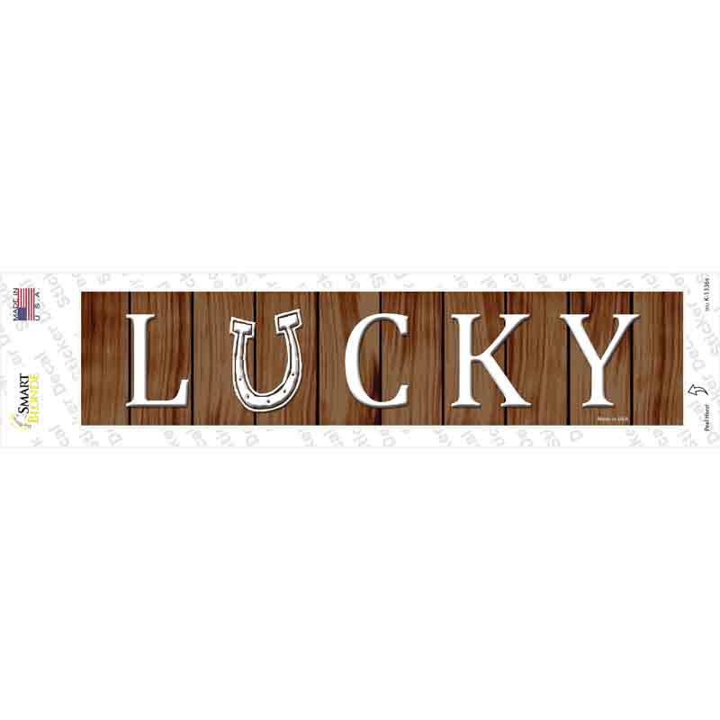 Lucky Novelty Narrow Sticker Decal
