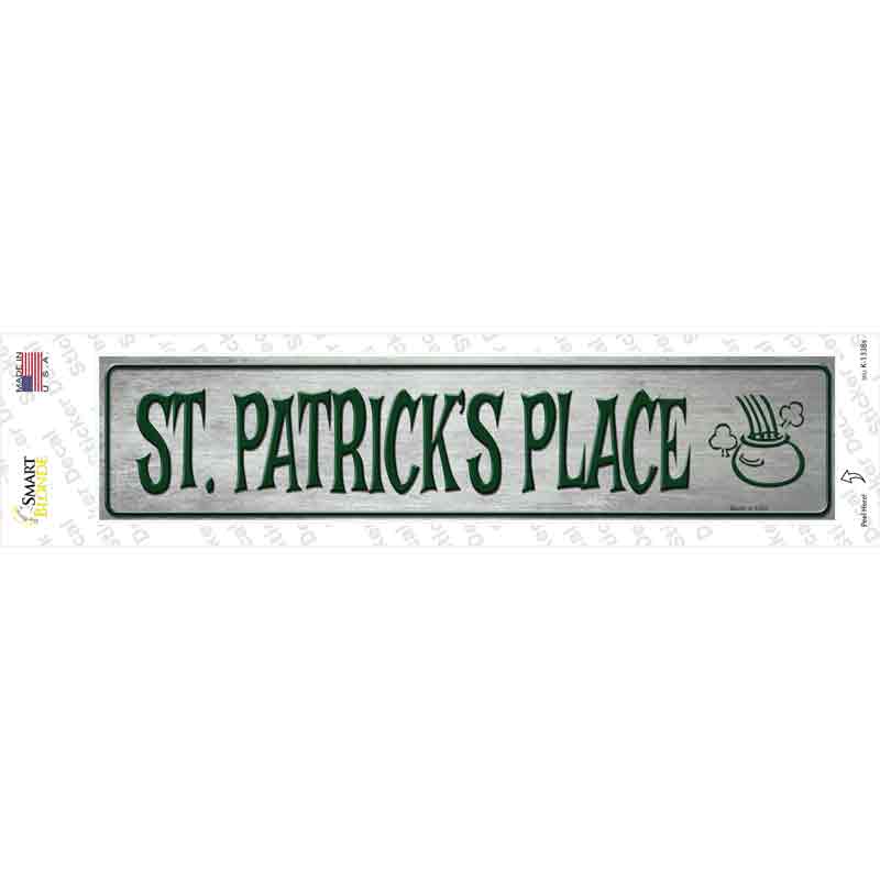 St Patricks Place Novelty Narrow Sticker Decal