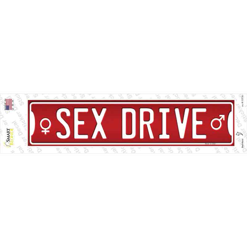 Sex Drive Novelty Narrow Sticker Decal