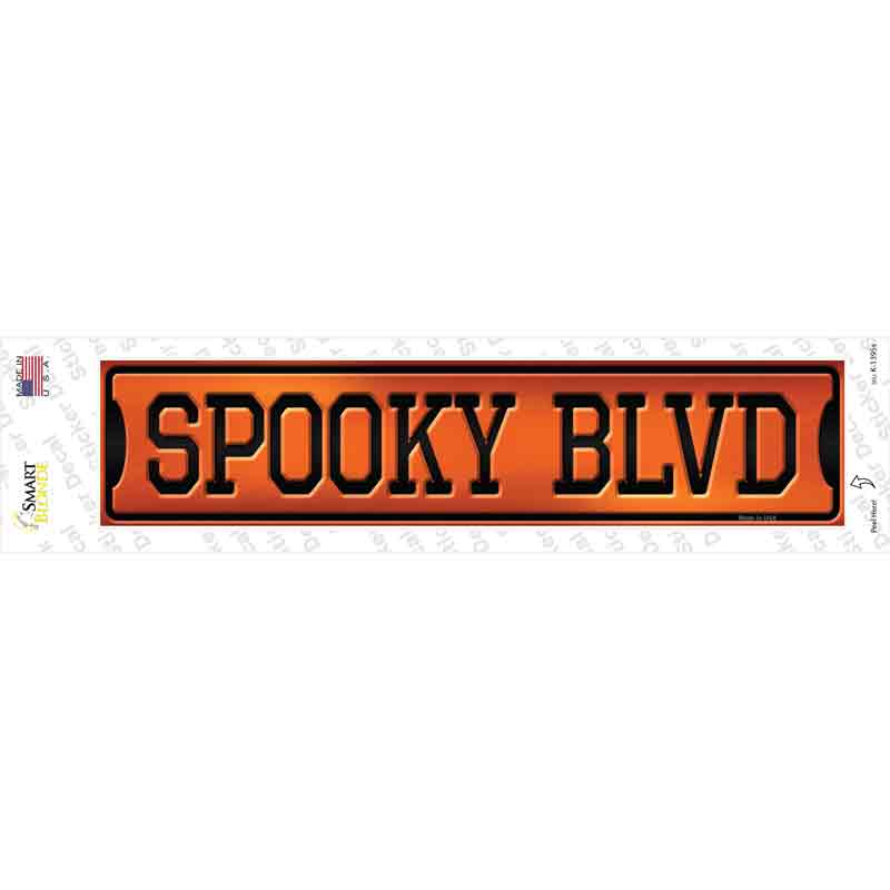 Spooky Blvd Novelty Narrow Sticker Decal