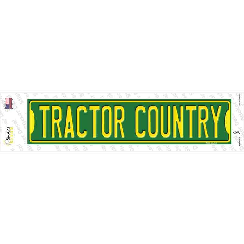 Tractor Country Novelty Narrow Sticker Decal