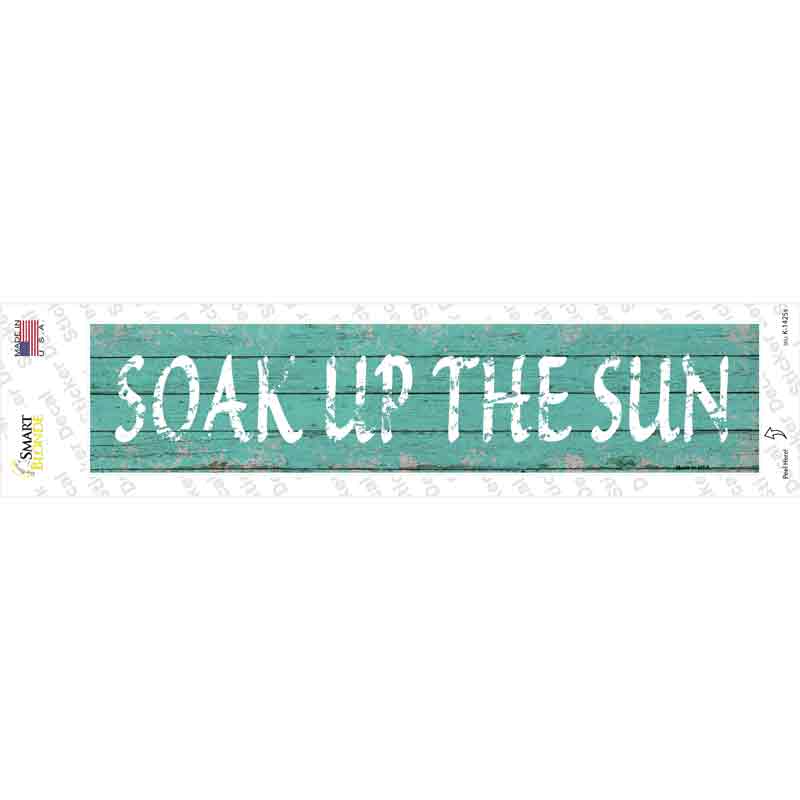 Soak Up The Sun Novelty Narrow Sticker Decal