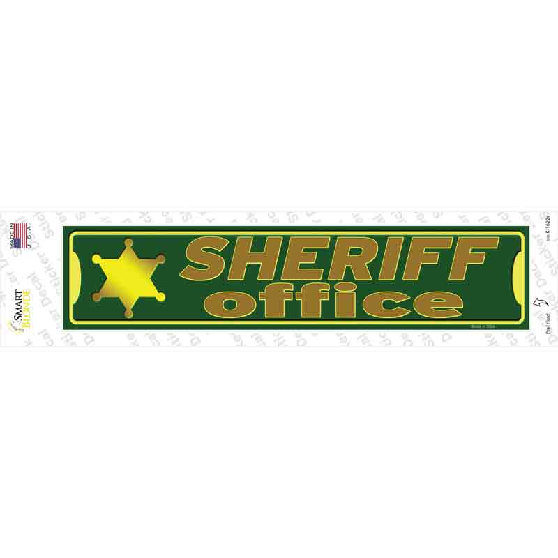 Sheriff Office Novelty Narrow Sticker Decal