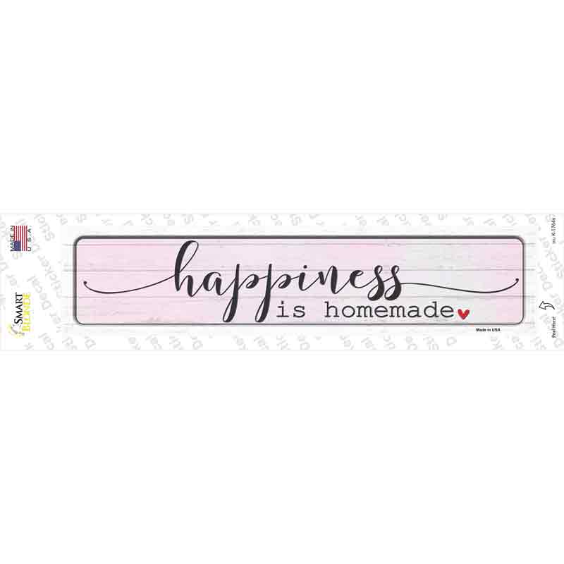 Happiness Homemade Novelty Narrow Sticker Decal