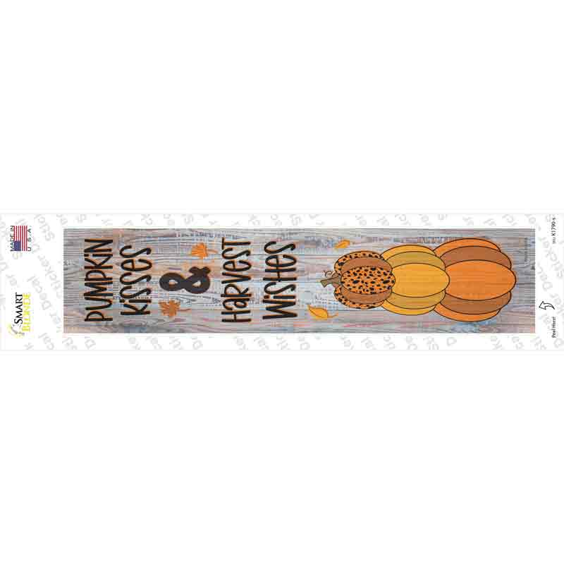 Pumpkin Kisses Novelty Narrow Sticker Decal