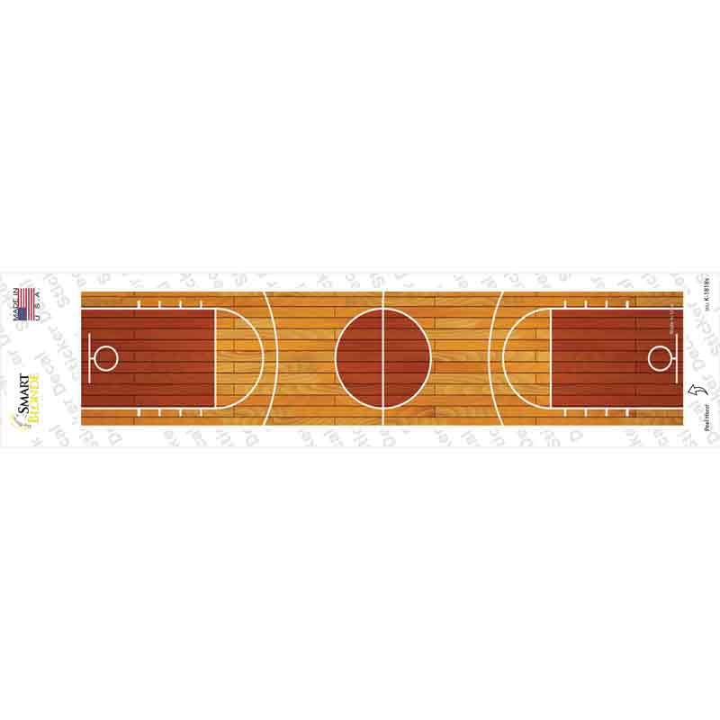 Basketball Court Novelty Narrow Sticker Decal