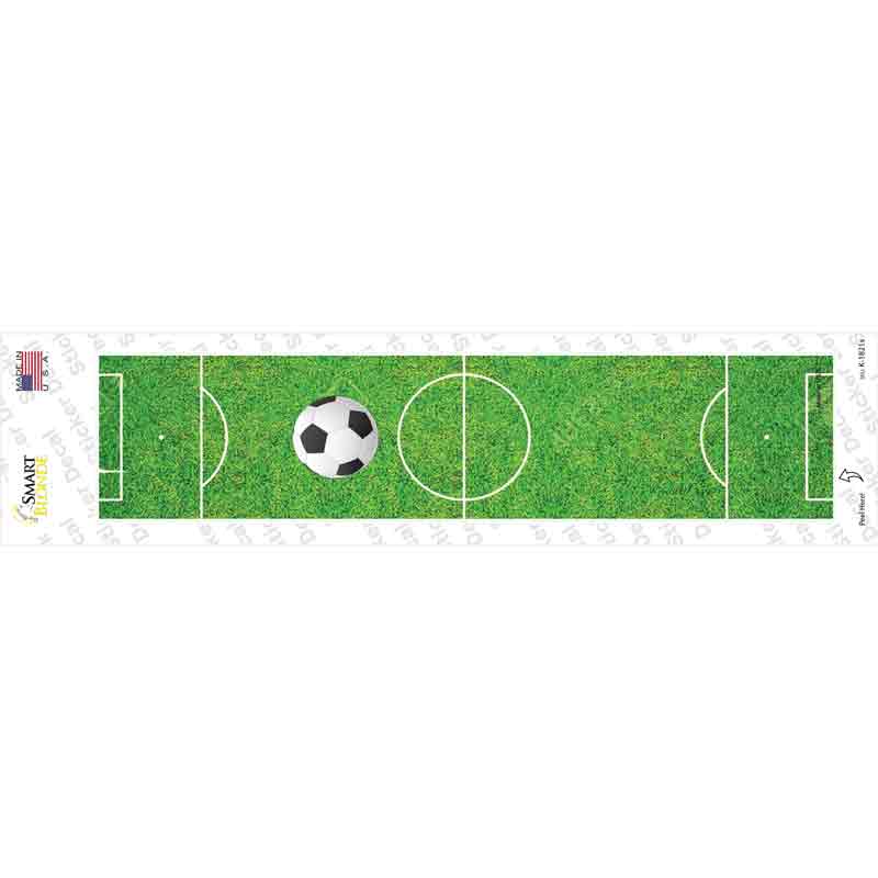 Soccer Field Novelty Narrow Sticker Decal