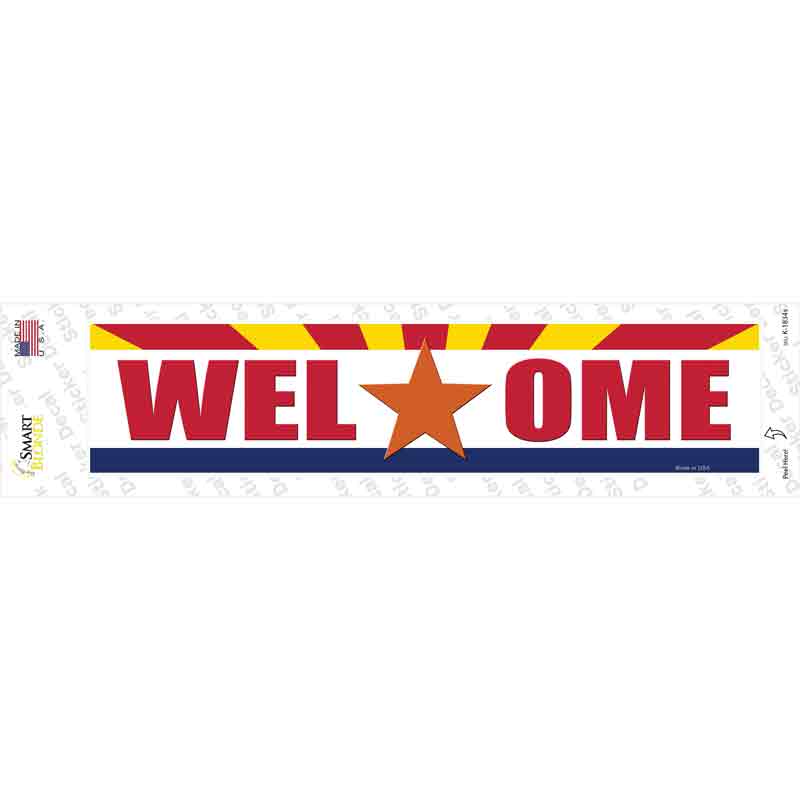 Welcome Arizona Novelty Narrow Sticker Decal