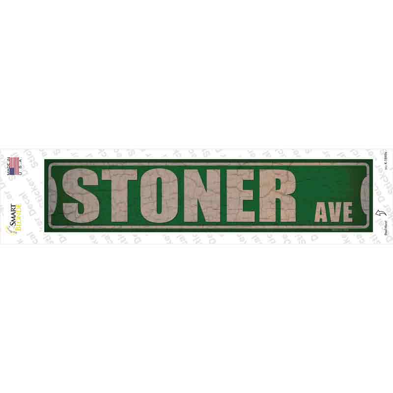 Stoner Ave Novelty Narrow Sticker Decal