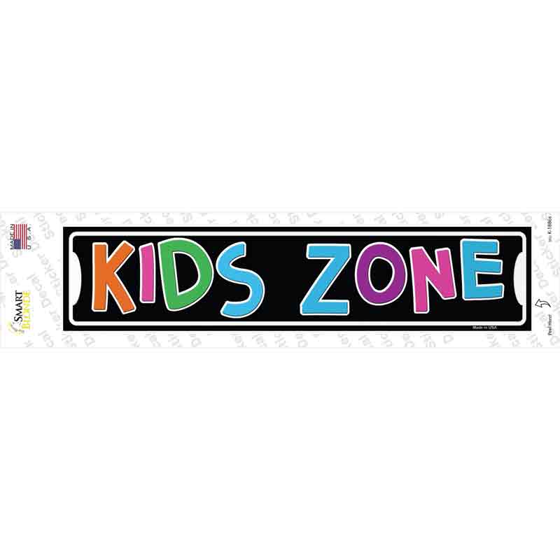 Kids Zone Novelty Narrow Sticker Decal