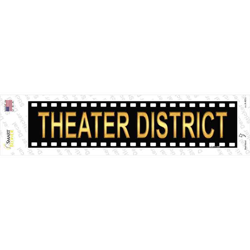 Theater District Novelty Narrow Sticker Decal
