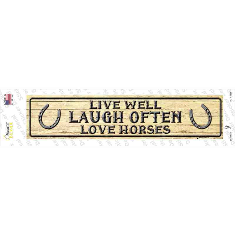Laugh Often Novelty Narrow Sticker Decal