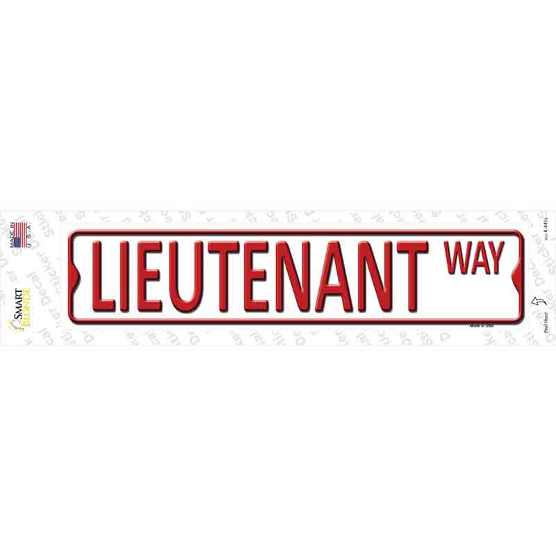 Lieutenant Way Novelty Narrow Sticker Decal
