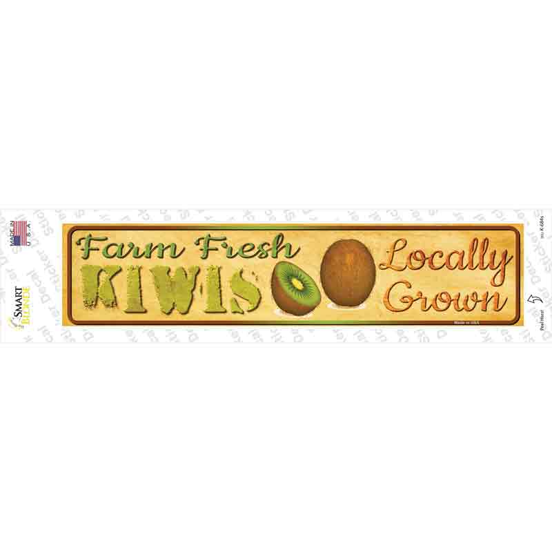 Farm Fresh Kiwis Novelty Narrow Sticker Decal