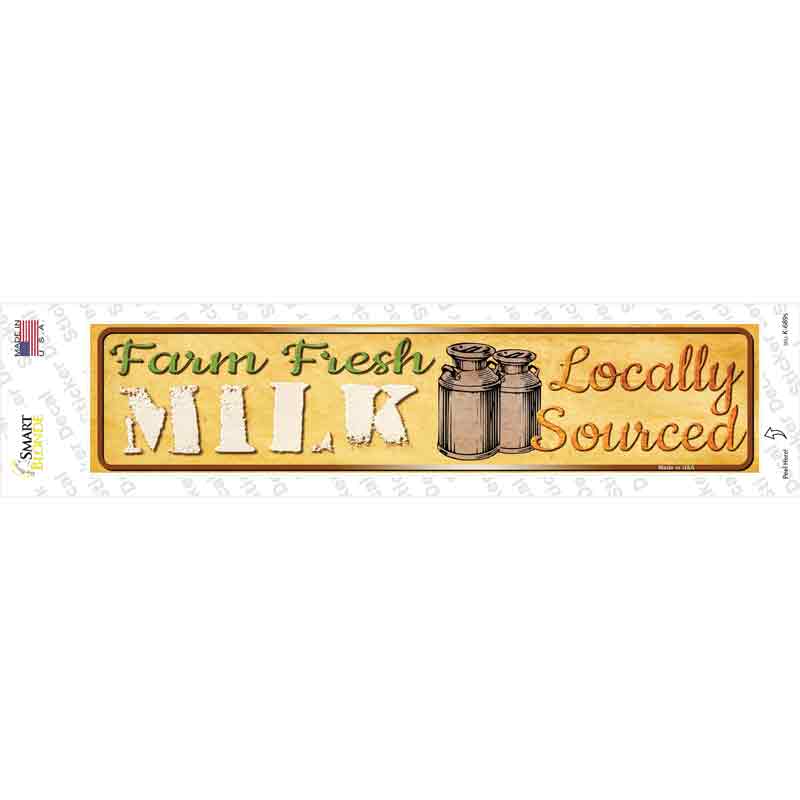 Farm Fresh Milk Novelty Narrow Sticker Decal
