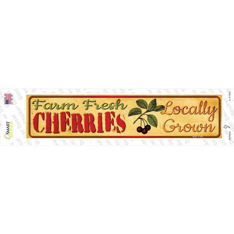 Farm Fresh Cherries Novelty Narrow Sticker Decal
