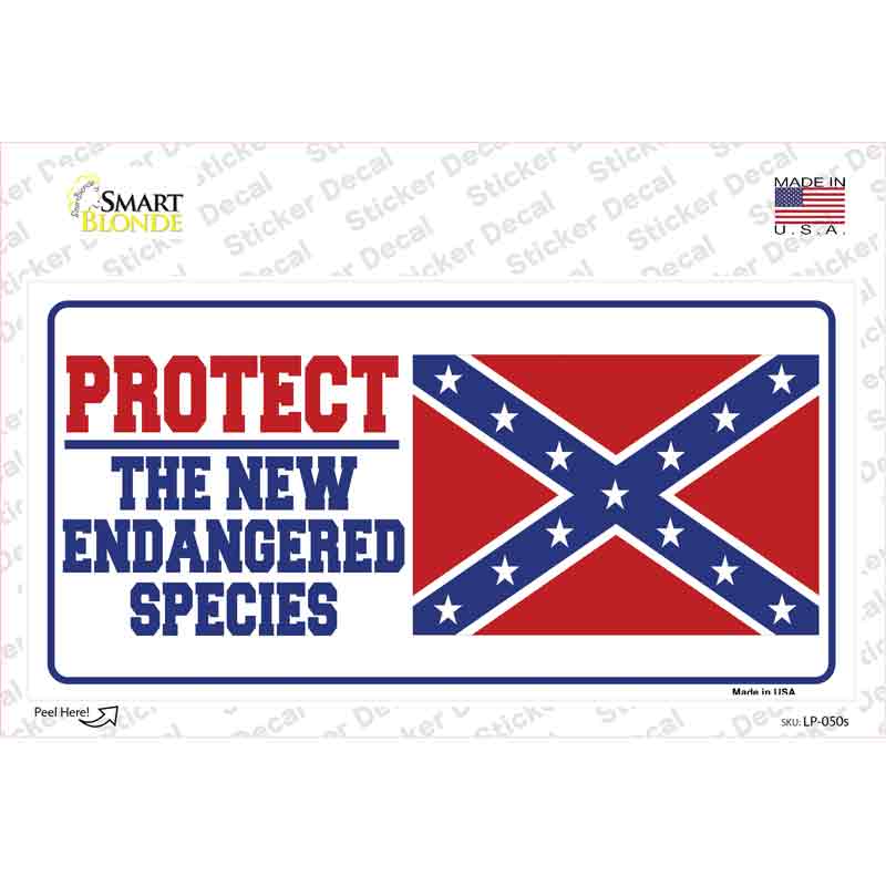 New Endangered Species Novelty Sticker Decal