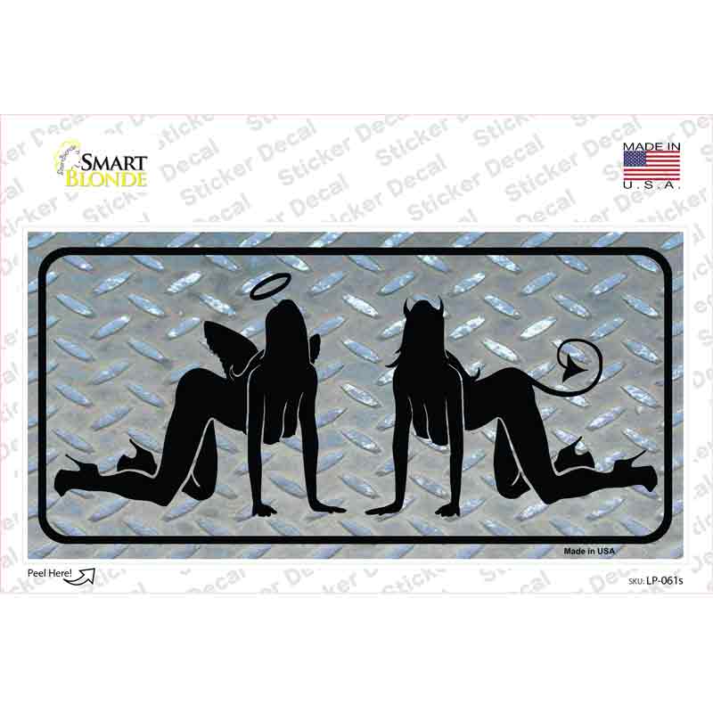 Angel And Devil Novelty Sticker Decal