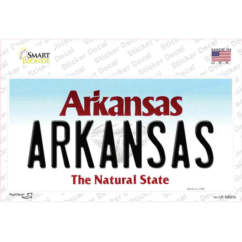 Arkansas Novelty Sticker Decal