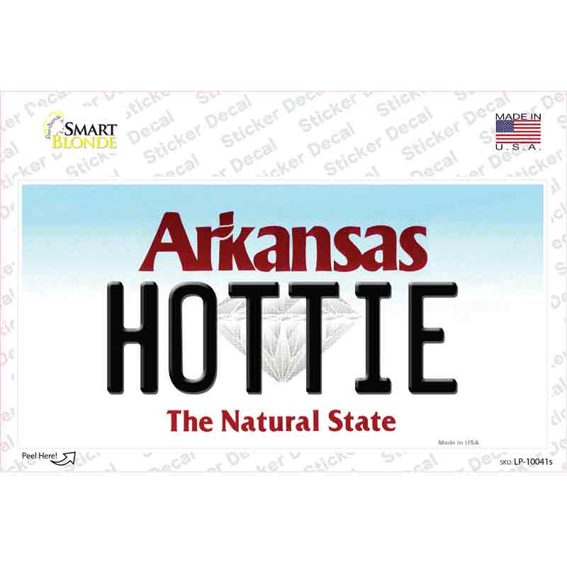 Hottie Arkansas Novelty Sticker Decal