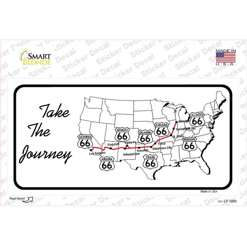 Take The Journey Novelty Sticker Decal
