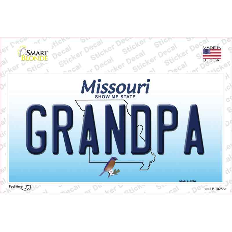Grandpa Missouri Novelty Sticker Decal