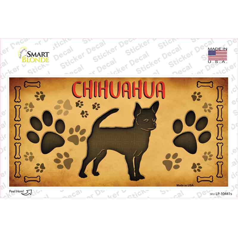 Chihuahua Novelty Sticker Decal