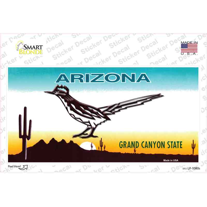 Roadrunner Arizona Novelty Sticker Decal