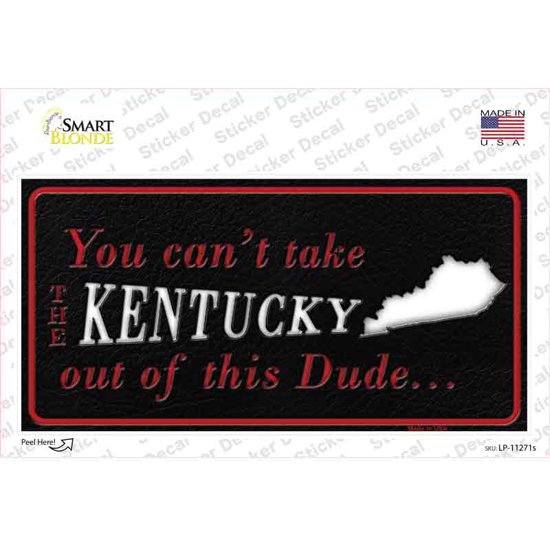 Kentucky Dude Novelty Sticker Decal