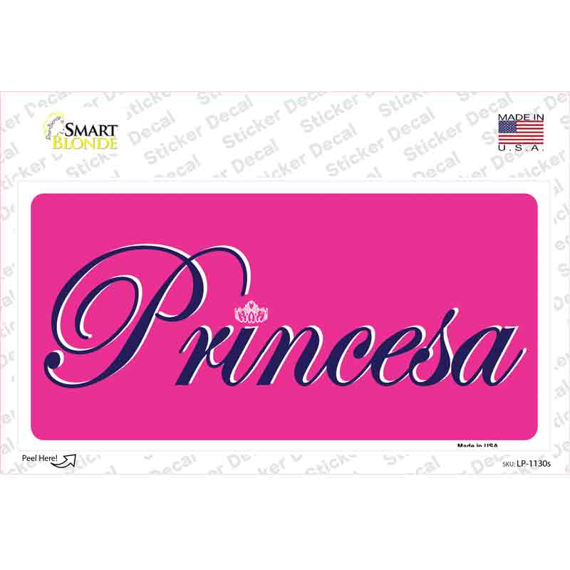 Princesa Novelty Sticker Decal