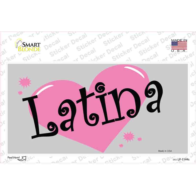 Latina Novelty Sticker Decal