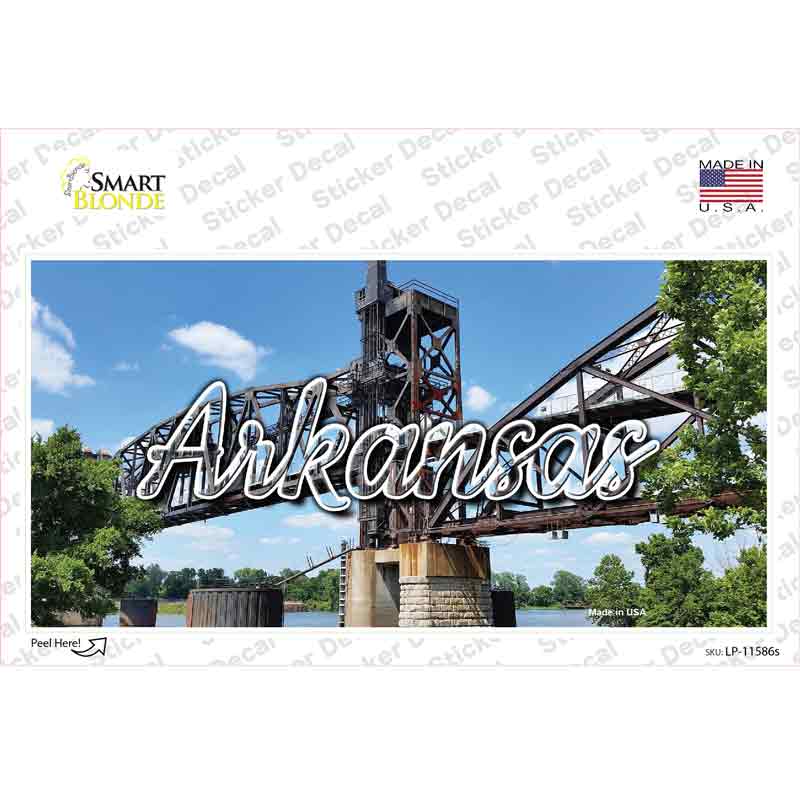 Arkansas Rusty Bridge State Novelty Sticker Decal