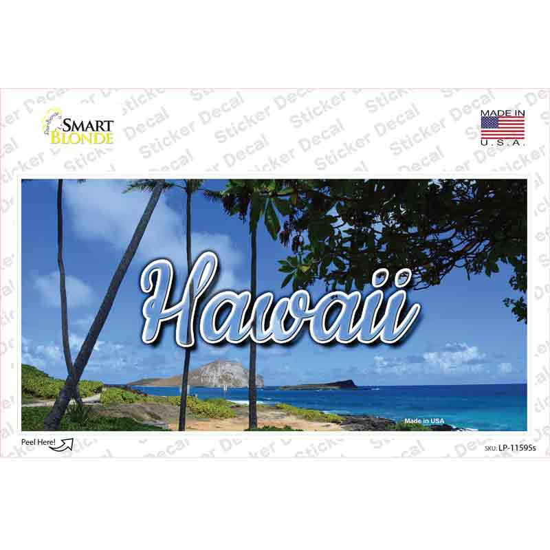 Hawaii Palm Trees State Novelty Sticker Decal
