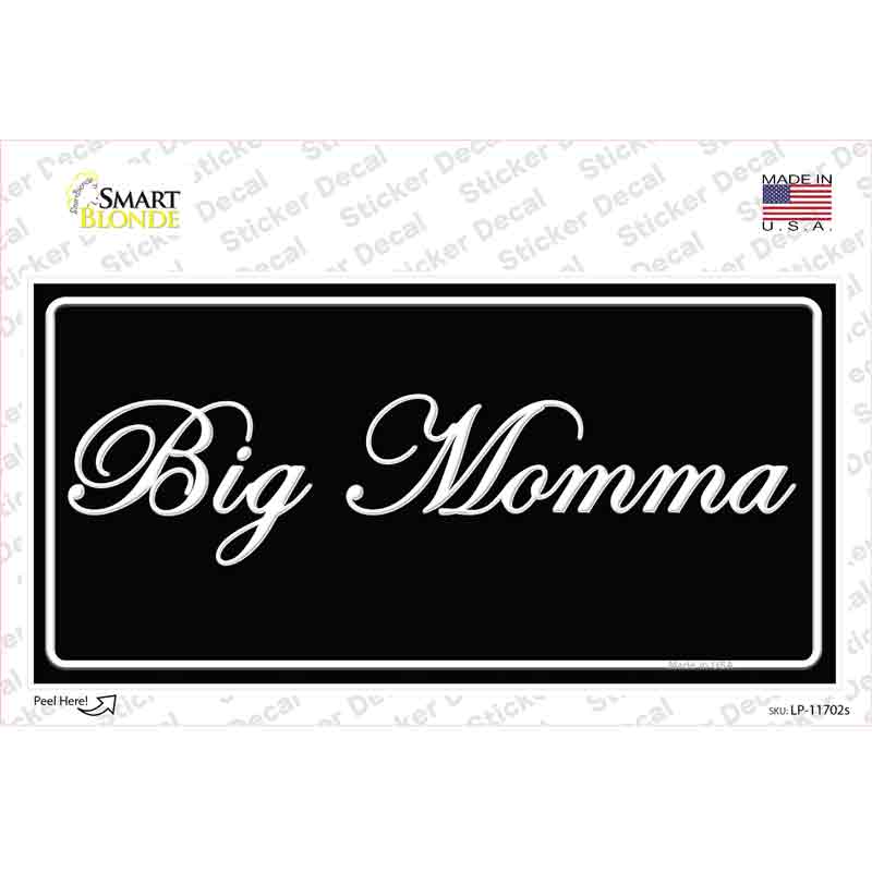 Big Momma Novelty Sticker Decal