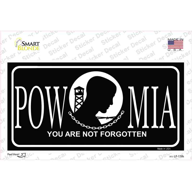 POW-MIA Novelty Sticker Decal
