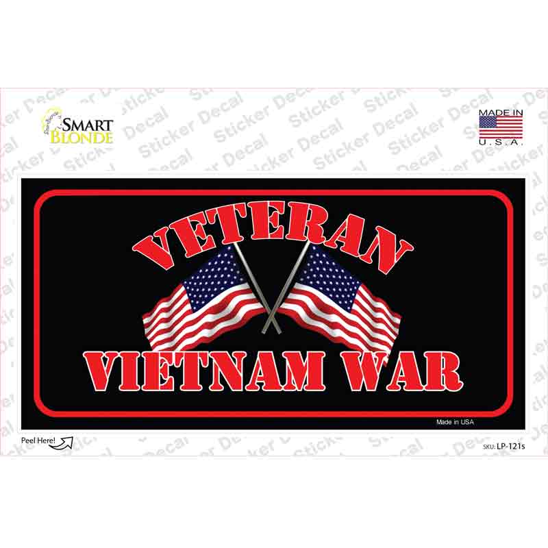 Vietnam War Veteran Novelty Sticker Decal