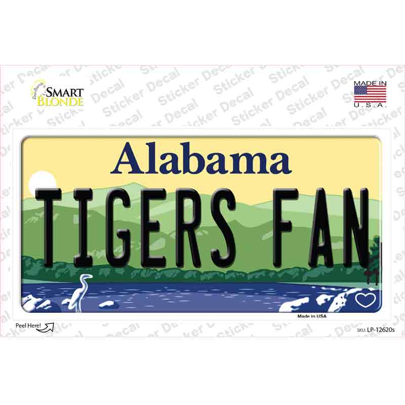 Tigers Fan Novelty Sticker Decal