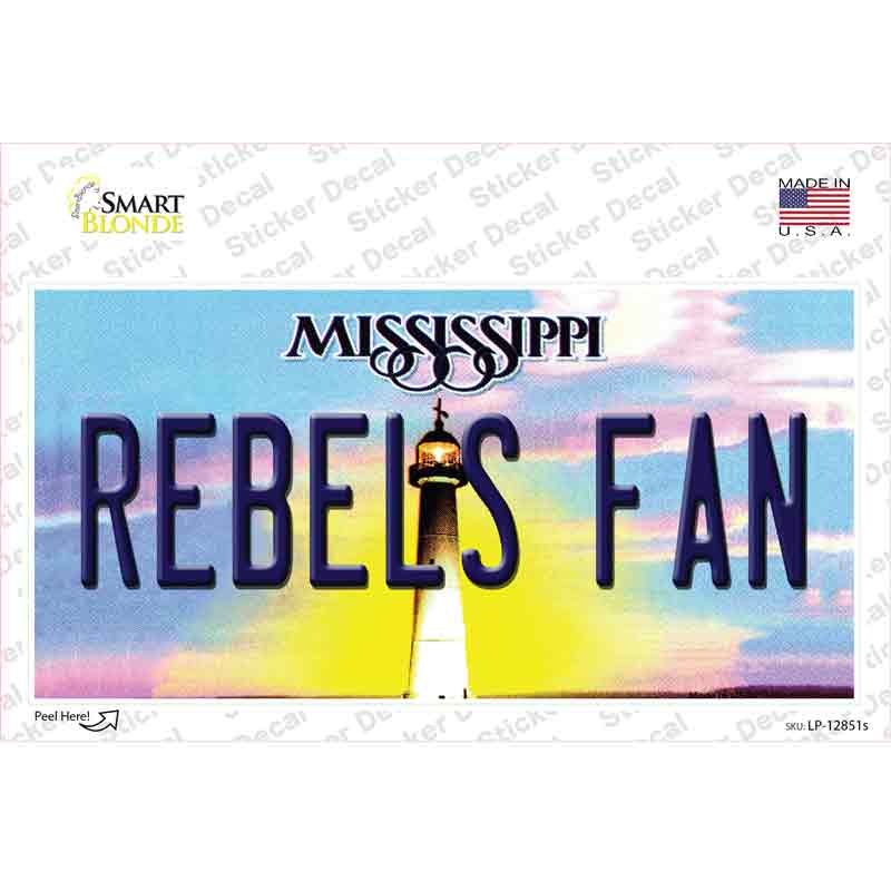 Rebels Fan MS Novelty Sticker Decal