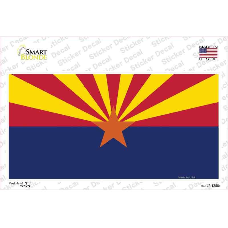 Arizona Small Star Novelty Sticker Decal