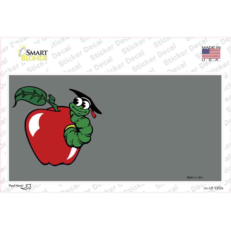 Teacher Apple Offset Novelty Sticker Decal