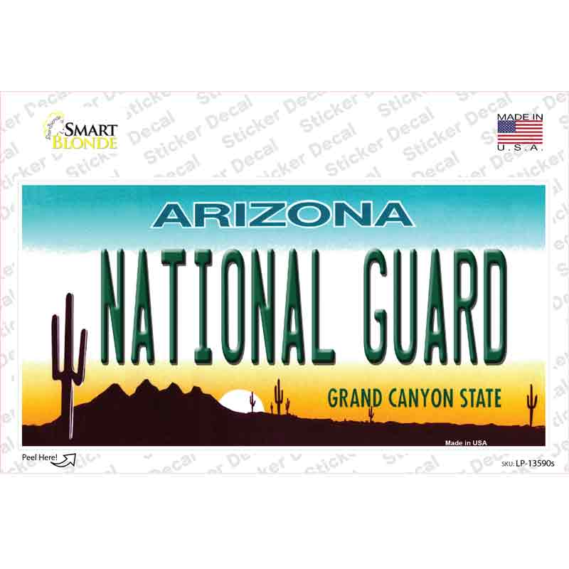 National Guard Arizona Novelty Sticker Decal