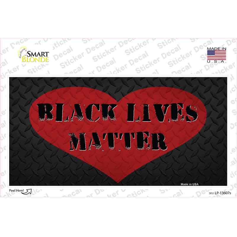 Black Lives Matter Heart Novelty Sticker Decal