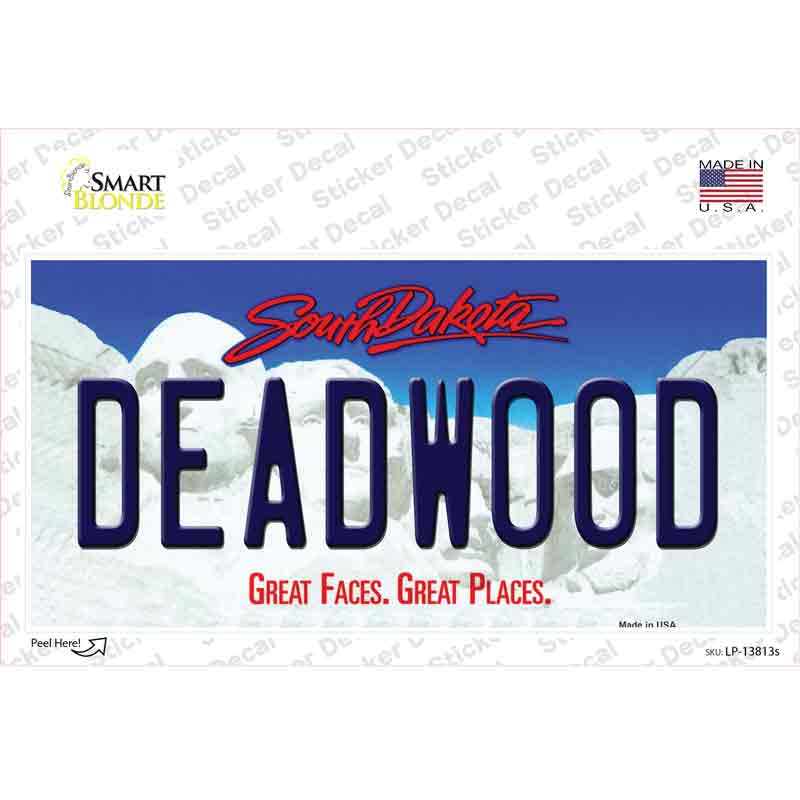Deadwood South Dakota Novelty Sticker Decal