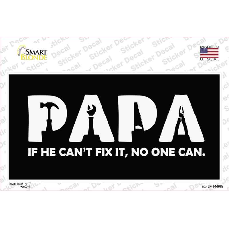 PAPA Novelty Sticker Decal LP-14498s