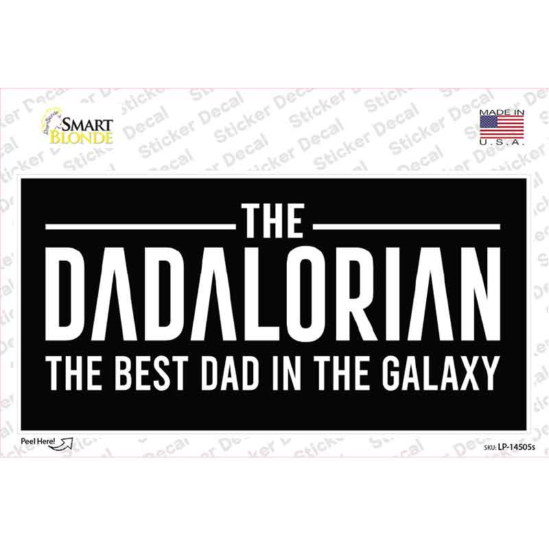 The Dadalorian Novelty Sticker Decal LP-14505s